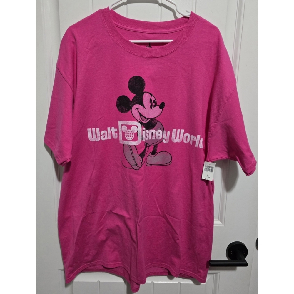 Disney Parks pink shirt womens or mens XL NWT new